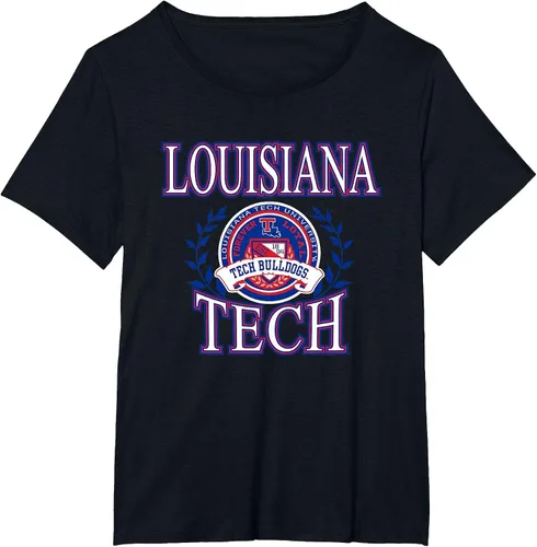 Vista 14 de Louisiana Tech Bulldogs Laurels Logo Officially Licensed T-Shirt