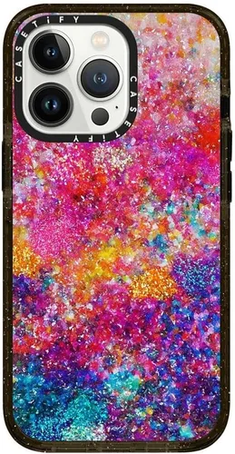 Vista 384 de CASETiFY Funda Impact para iPhone 13 [Protección contra caídas de grado militar 4X de 8.2 pies/Compatible con Magsafe] - #1 Mom - Transparente