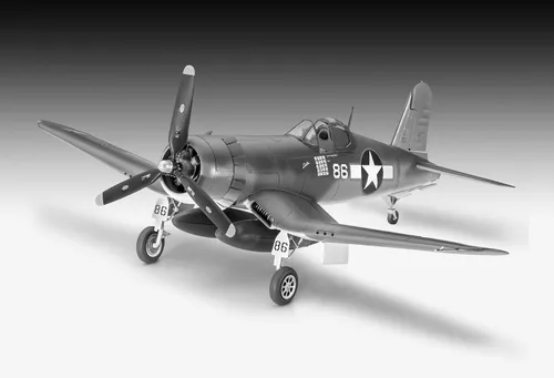 Vista 4 de Revell Alemania 03983 Vought F4U-1A Kit de modelo de avión Corsair