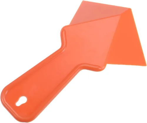 Vista 3 de uxcell Paleta de esquina interior de 4 pulgadas, herramienta de esquina para paneles de yeso de plástico, naranja