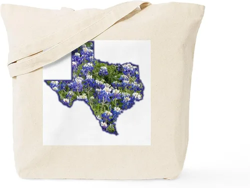 Vista 14 de CafePress Bolsa de mano de la bandera de Texas, bolsa de lona natural, bolsa de compras reutilizable