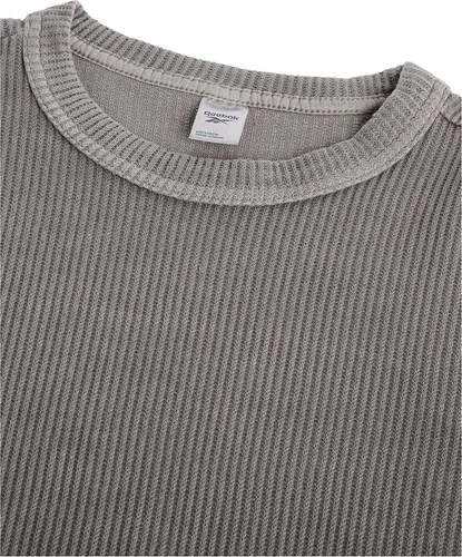 Vista 3 de Reebok Suéter de cuello redondo de teñido natural estándar para hombre