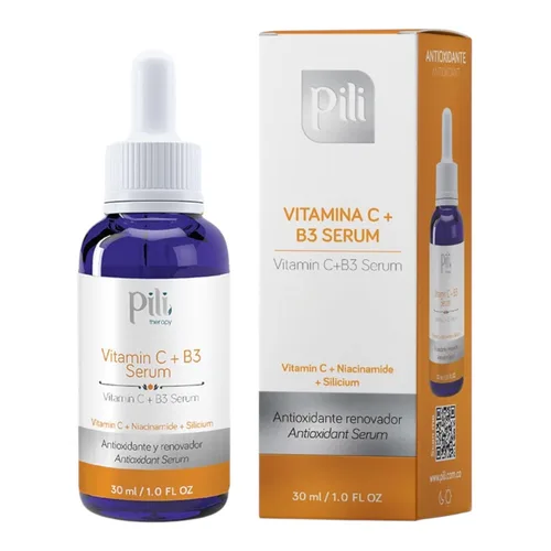 Vista 9 de Pili - Suero de vitamina C con niacinamida y silicio orgánico – Suero facial iluminador, hidratante y antienvejecimiento para todo