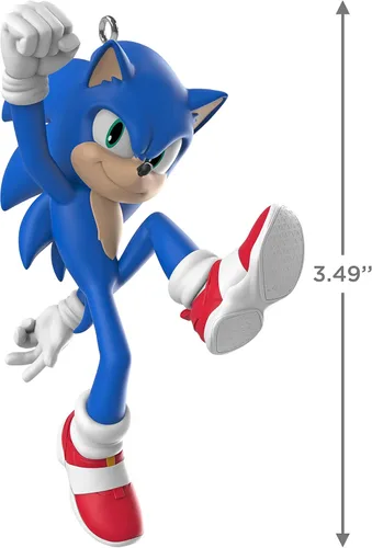 Vista 5 de Hallmark Keepsake Adorno de Navidad 2022, película de Sonic The Hedgehog 2, plástico