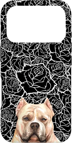 Vista 30 de American Bulldog Bully Dog Rose Flower Black White Pattern Case for iPhone 17
