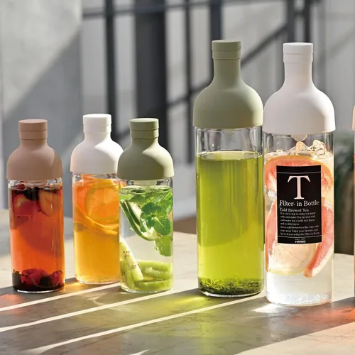 Vista 7 de Hario Botella de vino de té frío de 10.1 fl oz, blanco