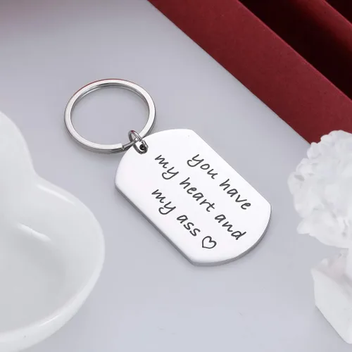 Vista 8 de Llavero de regalo para el día de San Valentín para esposo, novio, aniversario, regalo de cumpleaños, para parejas, llaveros, mujeres, hombres