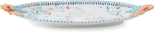 Vista 2 de Fitz and Floyd Gracie - Plato floral para servir, 19 pulgadas