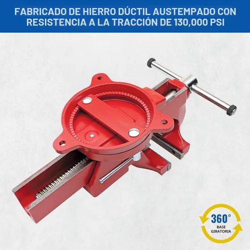 Vista 5 de Yost Vises ADI-6 Tornillo de Banco de Servicio Pesado Tornillo de Banco de Hierro Dúctil Austemperado con Resistencia a la Tracción de 130,000 PSI