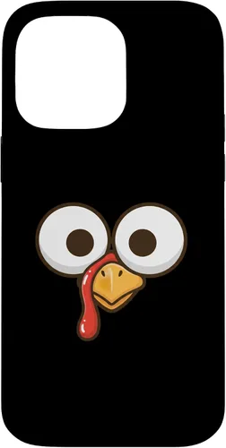 Vista 21 de Funny Cartoon Turkey Face, Big Eyes Thanksgiving Turkey Day Case for iPhone 16