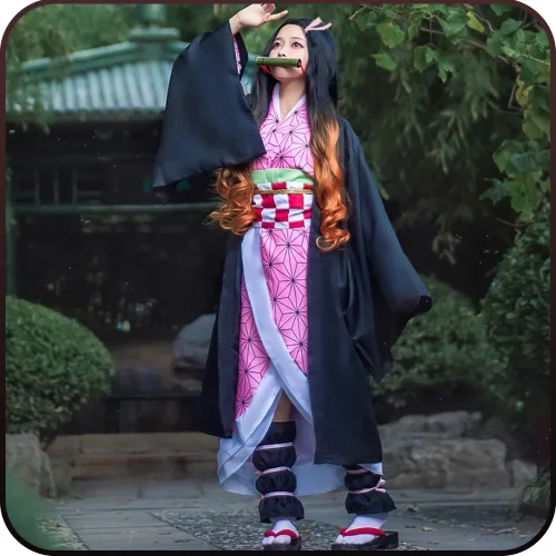 Vista 7 de Disfraz de anime para adultos, kimono, Halloween, Navidad