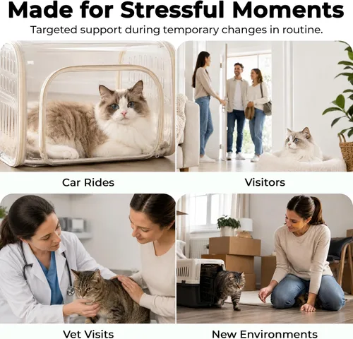 Vista 6 de 2 botellas de feromonas calmantes para gatos en aerosol para hogares