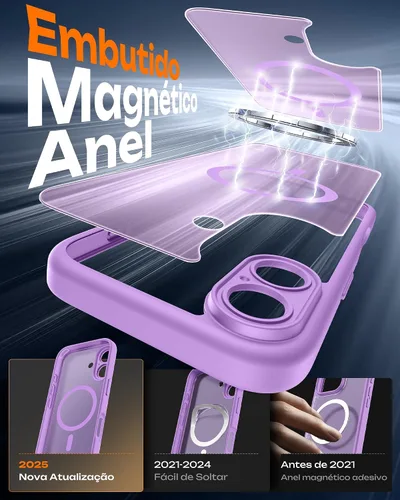 Vista 791 de TOCOL Funda para iPhone 11, compatible con Magsafe, protección completa de cámara, imanes integrados, protección contra caídas, funda translúcida