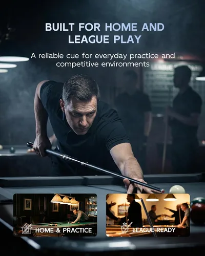 Vista 7 de CRICAL CXD Series Carbon Fiber Pool Cue, Low Deflection