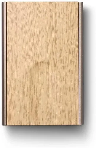 Vista 44 de ÖGON -DESIGNS- Tarjetero automático de aluminio, protección RFID contra fraude y desmagnetización, cartera delgada y minimalista para hombres