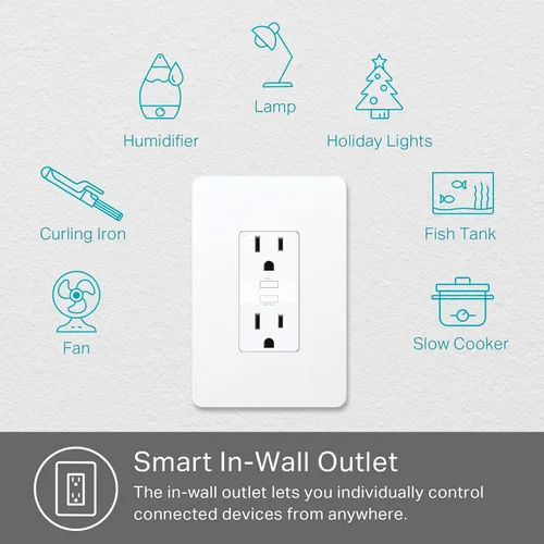 Vista 11 de Kasa Smart Plug KP200 - Enchufe inteligente para casa inteligente enchufe Wi-Fi de pared, funciona con Alexa, Google Home e IFTTT, no requiere hub