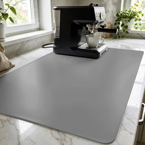 Vista 12 de Warome Alfombrillas de silicona para encimera de cocina, mesa y escritorio, 23.6 x 15.7 pulgadas, protector de encimera resistente al calor