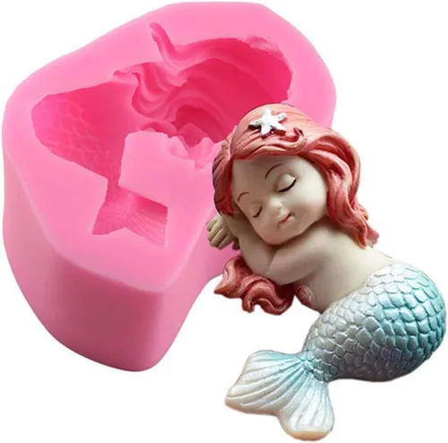 Vista 9 de OBTANIM Molde de silicona para fondant, 21 cavidades, rosa, flor, pastel, cupcake, decoración superior, molde para chocolate, caramelo hecho a mano