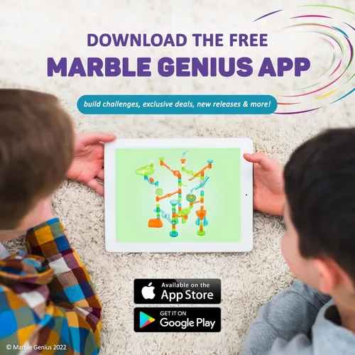 Vista 15 de Marble Genius Marble Run Stunts Super Set, 125 piezas