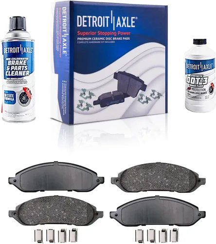 Vista 96 de Detroit Axle - Kit de freno delantero para Dodge Ram 1500 Durango Dakota Chrysler Aspen Dakota Driver Side Disco Freno Pinza de freno de cerámica