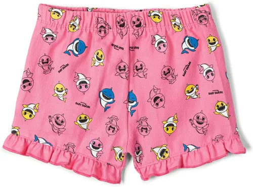 Vista 4 de Pinkfong Conjunto de camiseta y pantalones cortos para niñas de Baby Shark