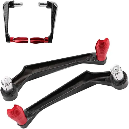 Vista 6 de Aramox Protector universal del manillar de la motocicleta de 7/8 pulgadas, protector de manillar de freno de aleación de aluminio de alta densidad