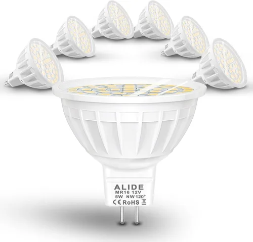 Vista 10 de ALIDE Bombillas LED GU10 regulables que reemplazan 50 W halógenas, 4000 K blanco natural