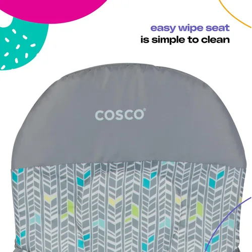 Vista 3 de Cosco Silla alta simple plegable para bebé, Silla alta plegable simple, diseño conveniente, ligero y compacto, Comet