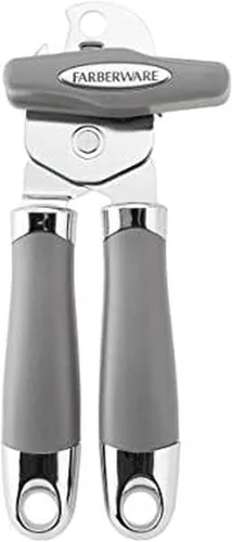 Vista 7 de Farberware Pro2 - Abrelatas manual con abridor de botellas integrado, mango ergonómico, cuchillas afiladas y duraderas, perilla de giro fácil, cielo