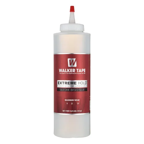 Vista 11 de Walker Tape Extreme Hold - Adhesivo con cepillo de 1/2 fl oz, pegamento de peluca de encaje impermeable de uso máximo para pelucas de encaje
