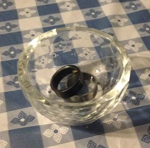 Vista 8 de Amlong Crystal Mini cuenco de cristal facetado transparente de 3 pulgadas