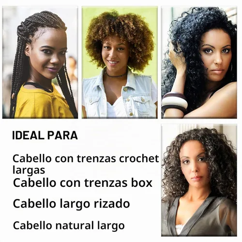 Vista 5 de 2 gorros largos de satén para dormir, diseño negro y verde Patrón negro+verde
