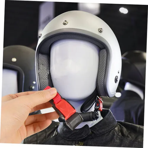 Vista 9 de Kit de 4 hebillas de liberación rápida para motocicleta, hebillas para sombrero de seguridad, diseño moderno para mayor comodidad y seguridad