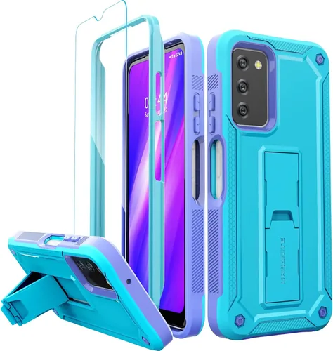 Vista 8 de URBANITE Funda para Samsung Galaxy A13 con soporte, protección a prueba de golpes de grado militar con protector de pantalla compatible con teléfono