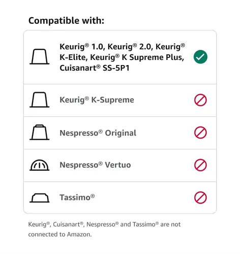 Vista 7 de Marca Amazon - Cápsulas de café tostado espresso Happy Belly (tostado oscuro), compatibles con cafetera K-Cup