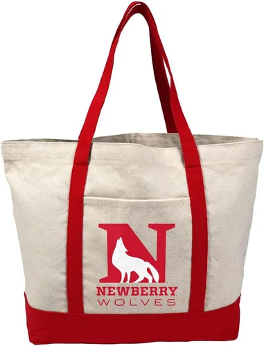 Vista 125 de Campus Lab Bolsa de lona con logotipo primario colegiado con bolsillo externo, bolsa de hombro reutilizable para ir de compras, playa Águilas A&m
