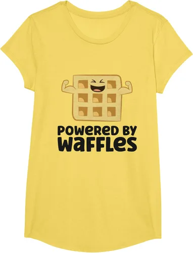 Vista 56 de Camiseta de gofres para el desayuno con diseño de gofres, Blanco, S