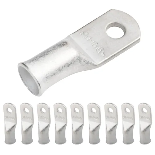 Vista 66 de SELTERM 5 piezas terminales de cable de cobre estañado 1/0 AWG perno de 1/2", extremos de cable de batería, terminales de anillo, conectores