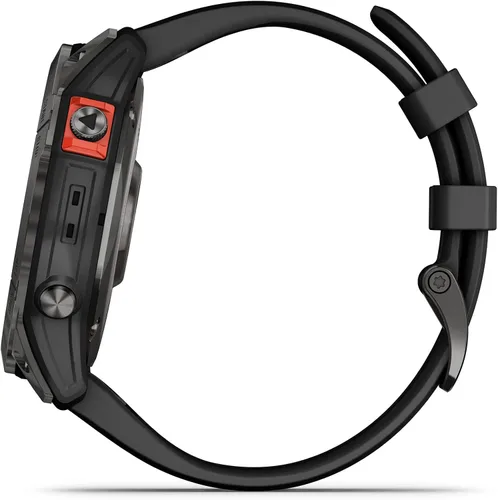 Vista 5 de Garmin Fenix 7X - Reloj GPS multideportivo impermeable con pantalla solar de 1.4 pulgadas con linterna LED integrada y Bluetooth