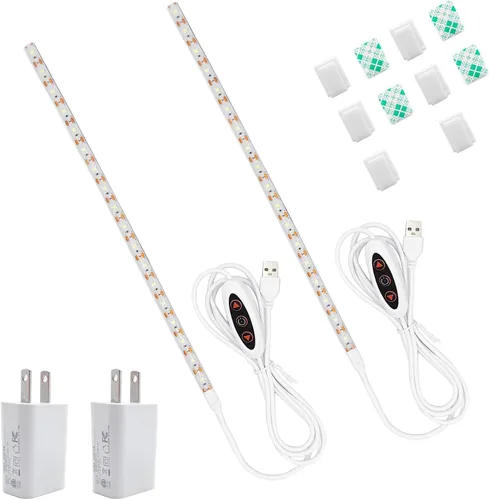 Vista 8 de Tira de luz para máquina de coser, tira de luz LED adhesiva de 11.8 pulgadas, tira de luz decorativa regulable de varios niveles, lámpara de costura