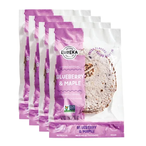 Vista 24 de Eureka Tortilla All Flavors - Paquete variado Tortillas de harina artesanales Mini granos enteros de 6 pulgadas Veganas, sin OMG, bajas