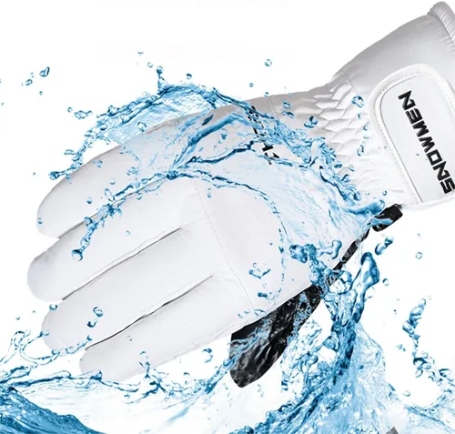 Vista 2 de Durio Guantes de esquí impermeables para mujeres y hombres, guantes de esquí para mujeres y hombres, guantes de nieve para pantalla táctil, guantes