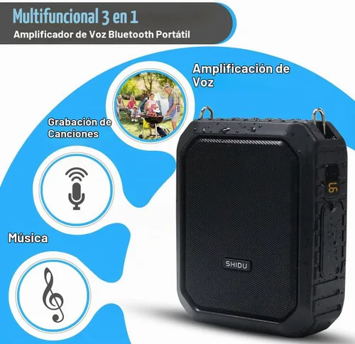 Vista 6 de Amplificador de voz con micrófono de solapa/micrófono