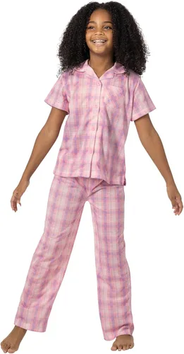 Vista 2 de PajamaGram Pajamas for Kids - Short Sleeve Button Down Pajamas for Boys & Girls