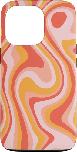 Vista 10 de iPhone 16 Retro Groovy Liquid Swirl Hippie 70's 80's Psychedelic Case