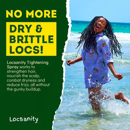 Vista 5 de Locsanity Rosewater Peppermint Loc Spray - 8 oz: Spray Hidratante y Reafirmante de Hidratación con Sal Marina Hawaiana Negra, a Base de Plantas