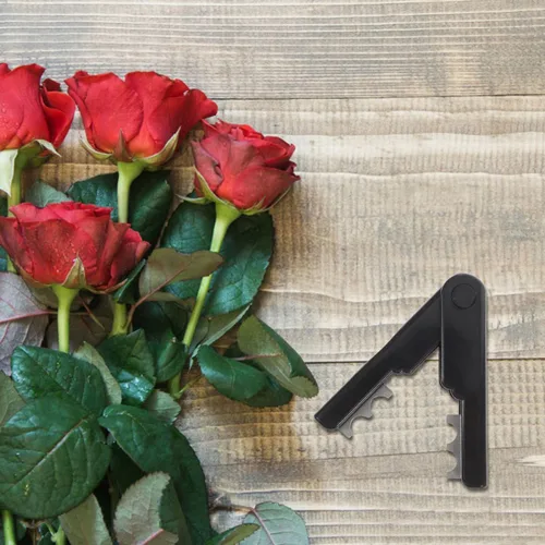 Vista 7 de CHILDWEET 2 alicates de perforación de flores, podadora de árboles, herramientas manuales, removedor de espinas y hojas, removedor de tallos