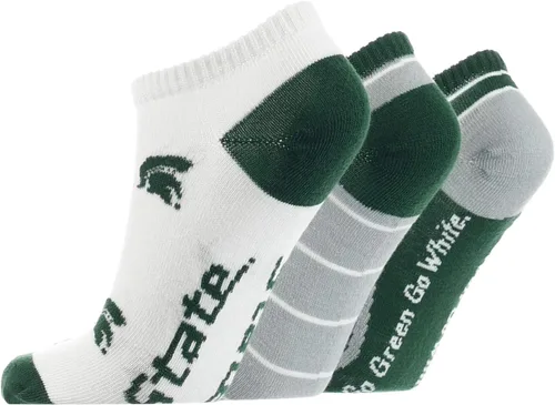 Vista 2 de TCK NCAA No Show Socks for Men and Women, Full Field 3 Pack, Low Cut Ankle Socks College Graduation Gift