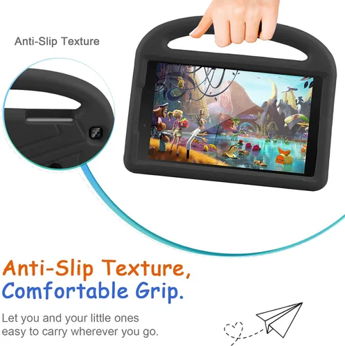 Vista 2 de Funda para niños para Samsung Galaxy Tab A 8.0" (2019) SM-T290/SM-T295, Techcircle Kids Safe a prueba de golpes, EVA resistente funda protectora