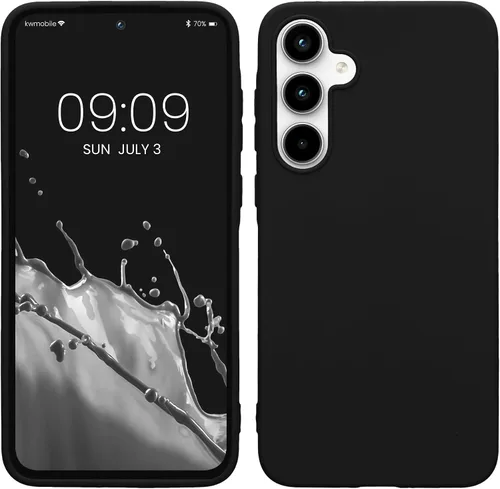 Vista 169 de kwmobile Funda compatible con Samsung Galaxy A12 - Funda protectora de silicona TPU suave y delgada - Azul Báltico
